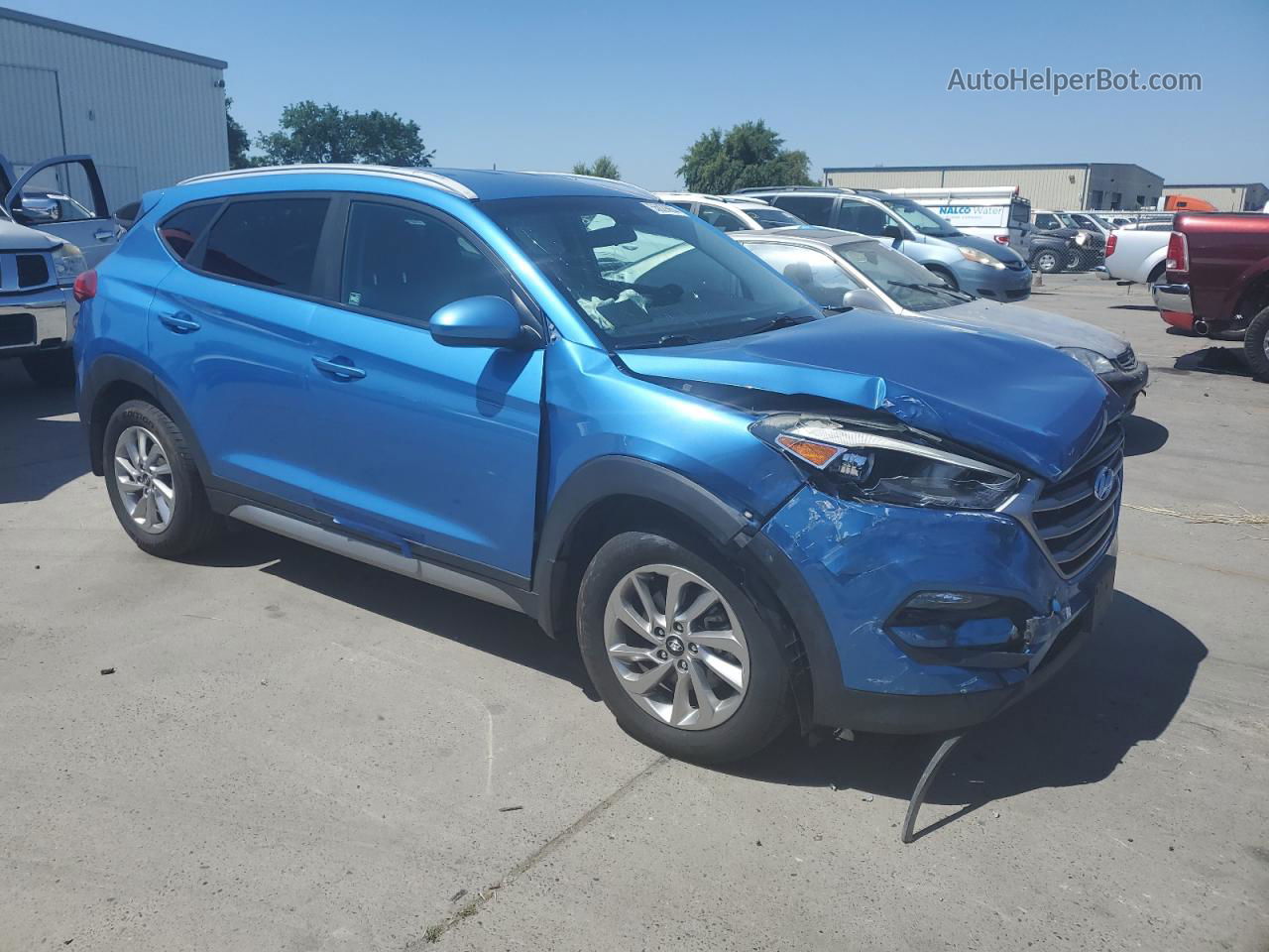 2017 Hyundai Tucson Limited Blue vin: KM8J33A42HU329975