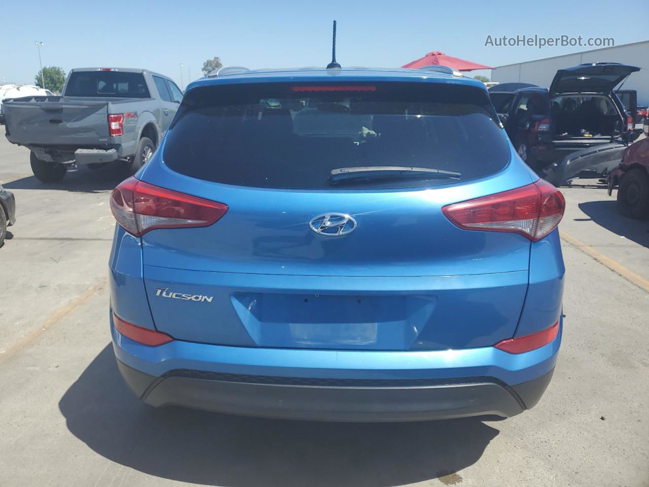 2017 Hyundai Tucson Limited Blue vin: KM8J33A42HU329975