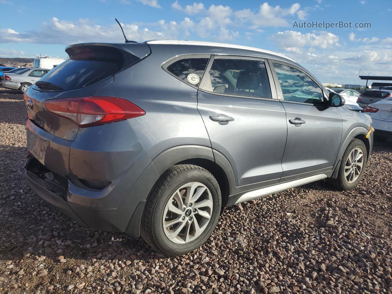 2017 Hyundai Tucson Limited Gray vin: KM8J33A42HU424696