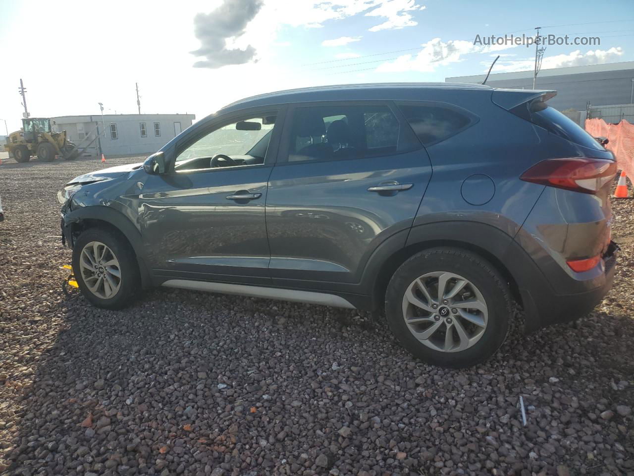 2017 Hyundai Tucson Limited Серый vin: KM8J33A42HU424696