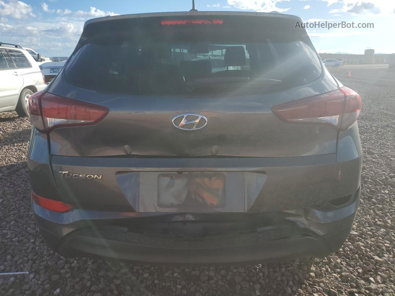 2017 Hyundai Tucson Limited Серый vin: KM8J33A42HU424696