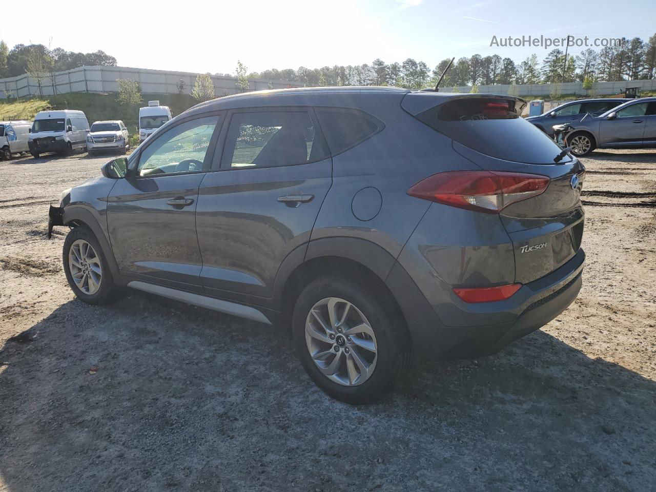 2017 Hyundai Tucson Limited Серый vin: KM8J33A42HU585078