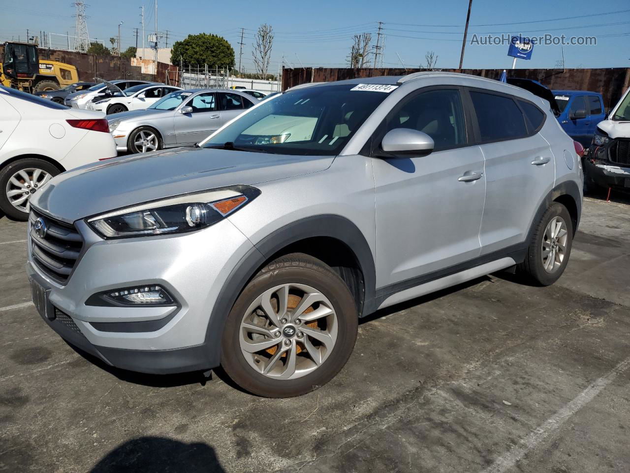 2018 Hyundai Tucson Sel Silver vin: KM8J33A42JU614293