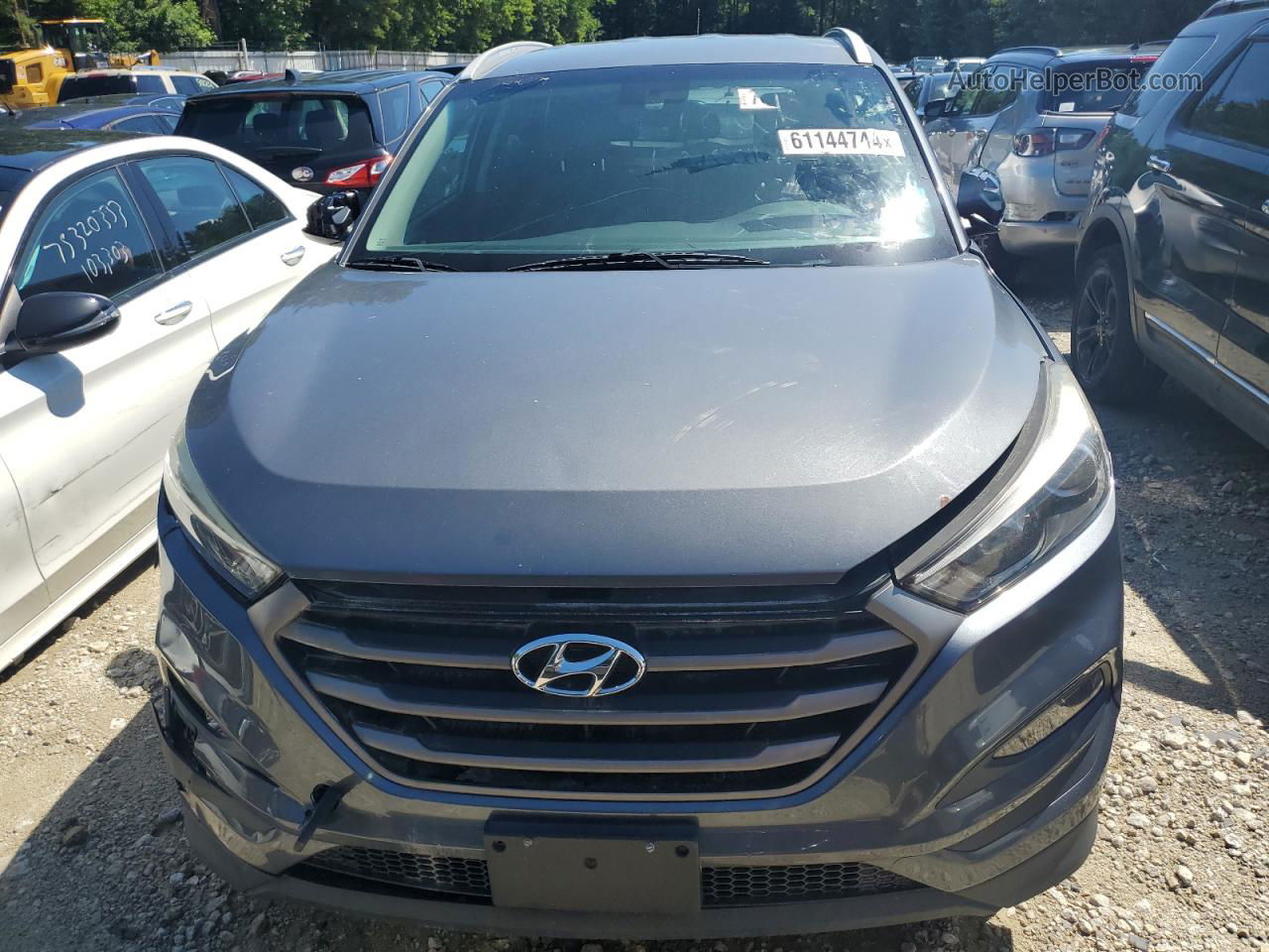 2016 Hyundai Tucson Limited Gray vin: KM8J33A43GU093819