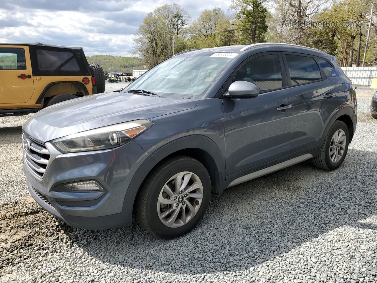 2017 Hyundai Tucson Limited Gray vin: KM8J33A43HU394107