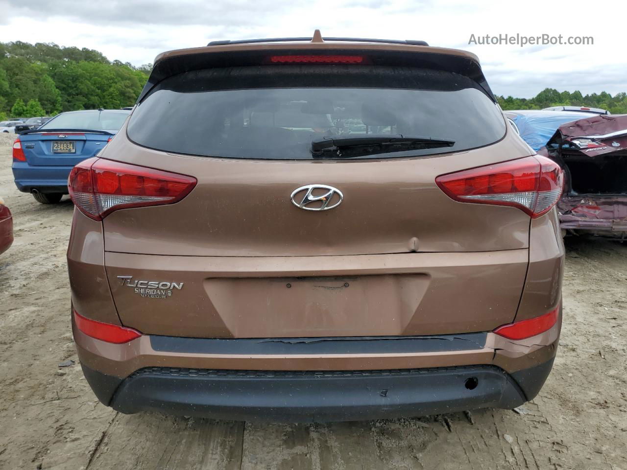 2017 Hyundai Tucson Limited Tan vin: KM8J33A43HU422410