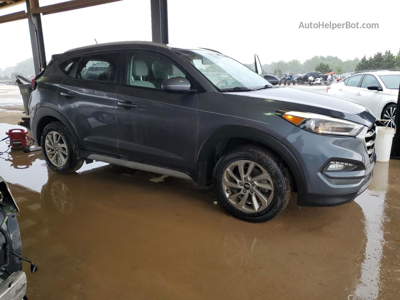 2017 Hyundai Tucson Limited Blue vin: KM8J33A43HU423623