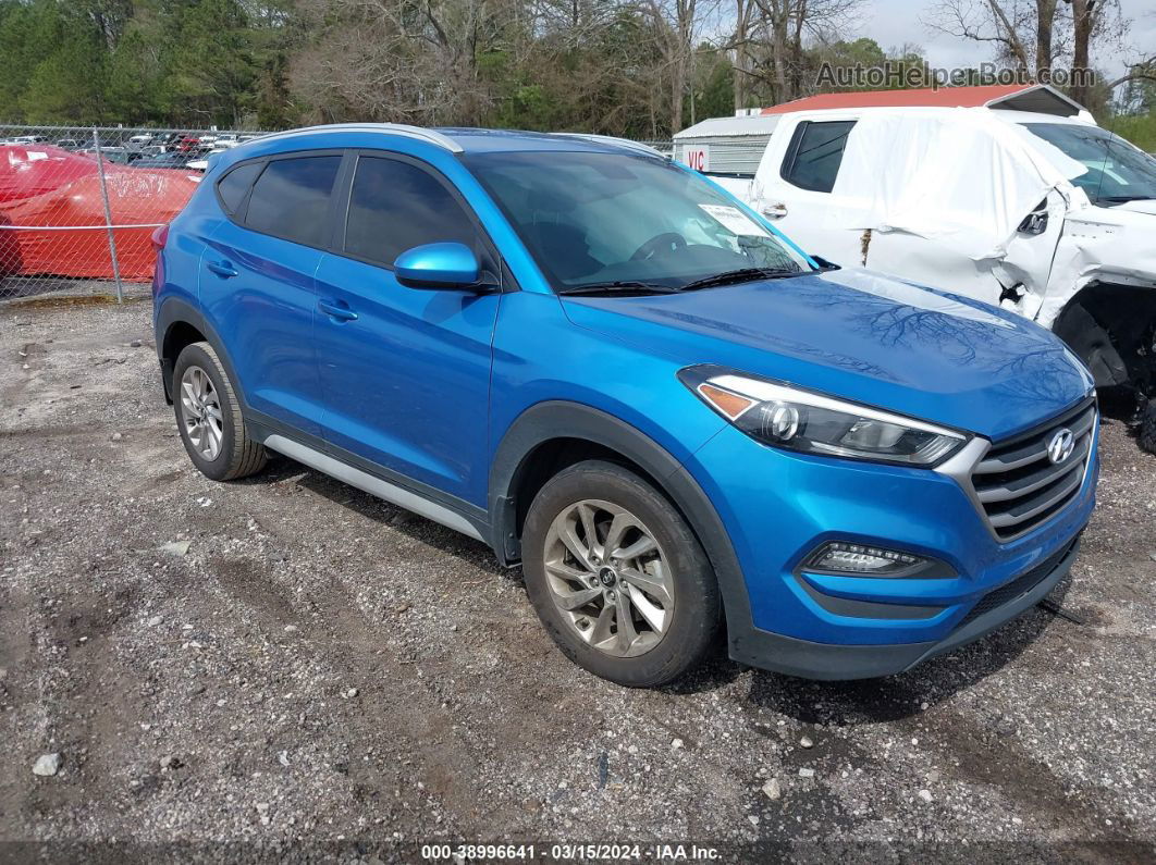 2017 Hyundai Tucson Se Синий vin: KM8J33A43HU438249