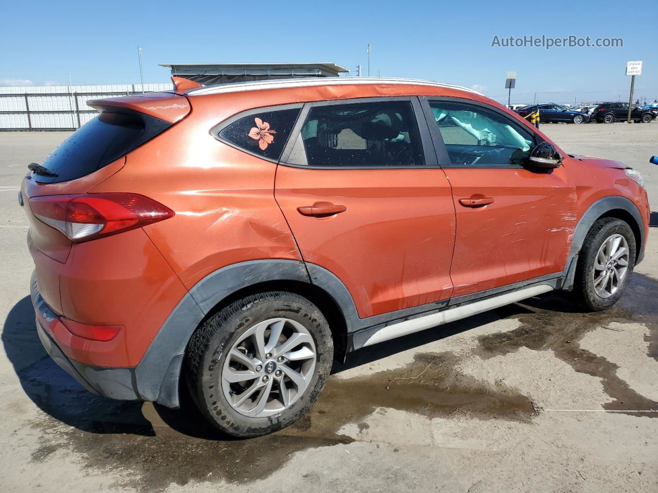 2018 Hyundai Tucson Sel Оранжевый vin: KM8J33A43JU605280