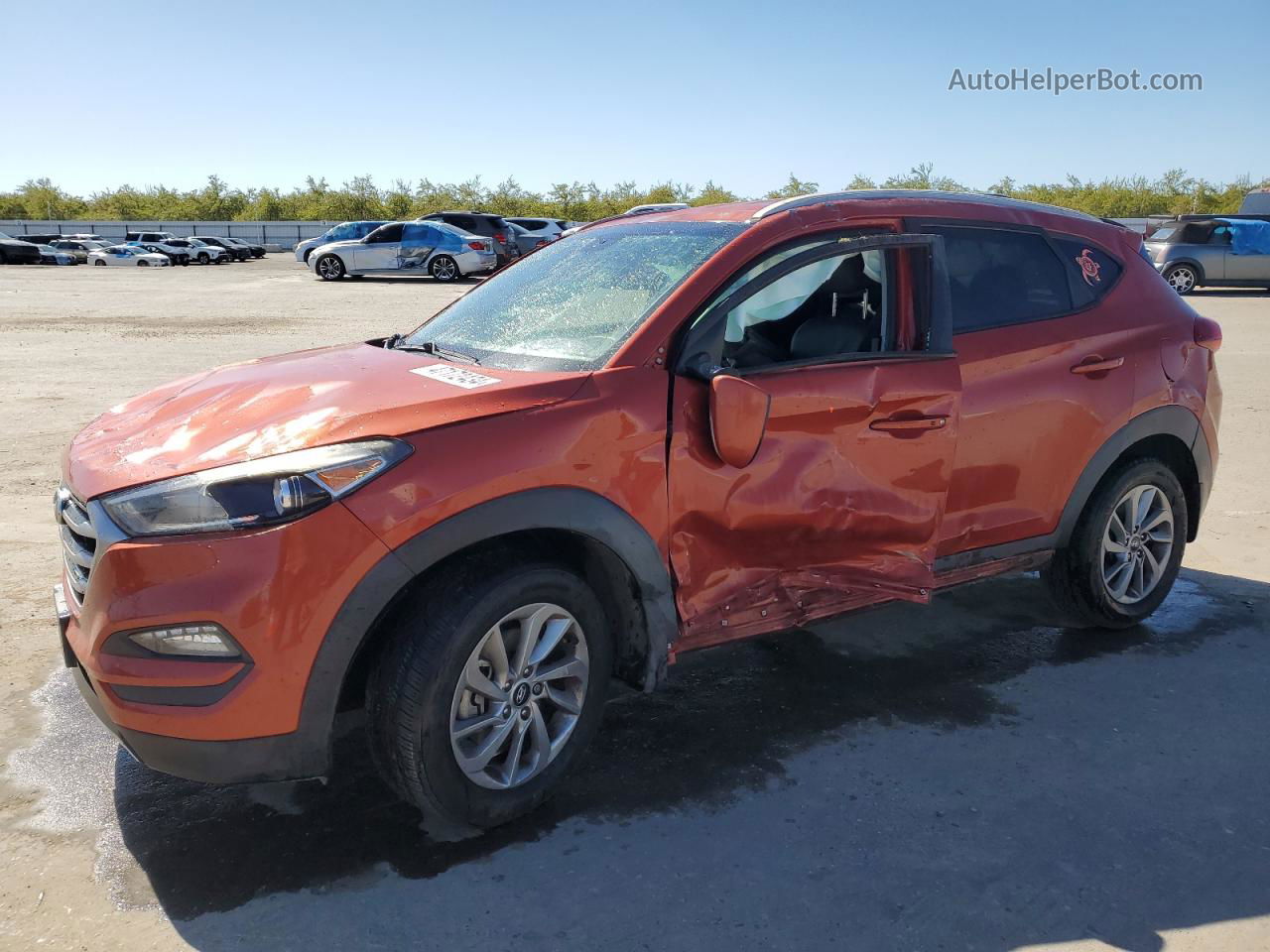 2018 Hyundai Tucson Sel Оранжевый vin: KM8J33A43JU605280