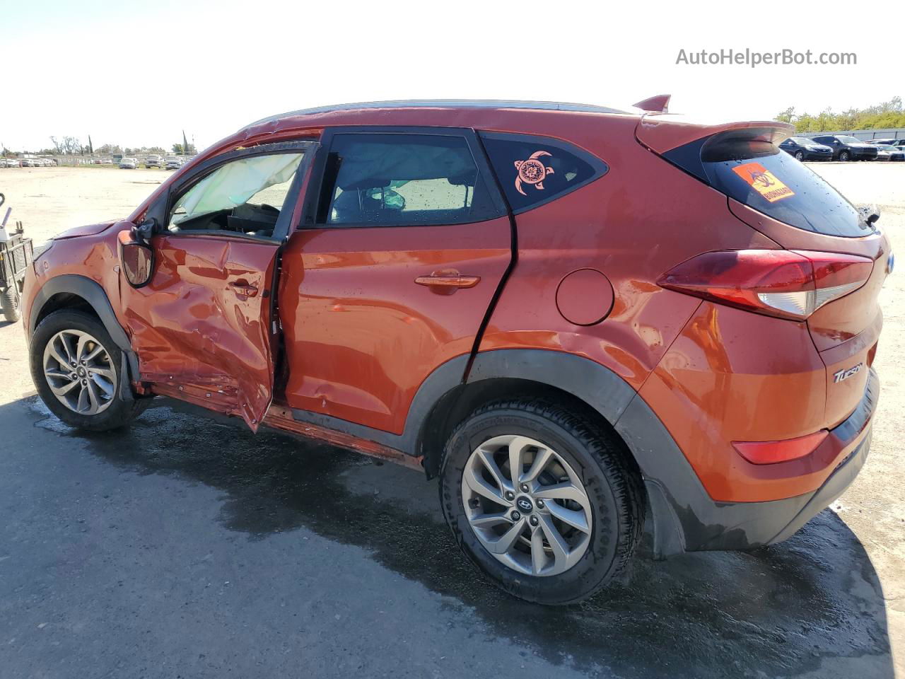 2018 Hyundai Tucson Sel Оранжевый vin: KM8J33A43JU605280