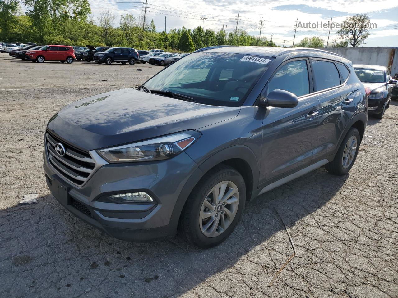 2018 Hyundai Tucson Sel Silver vin: KM8J33A43JU641261