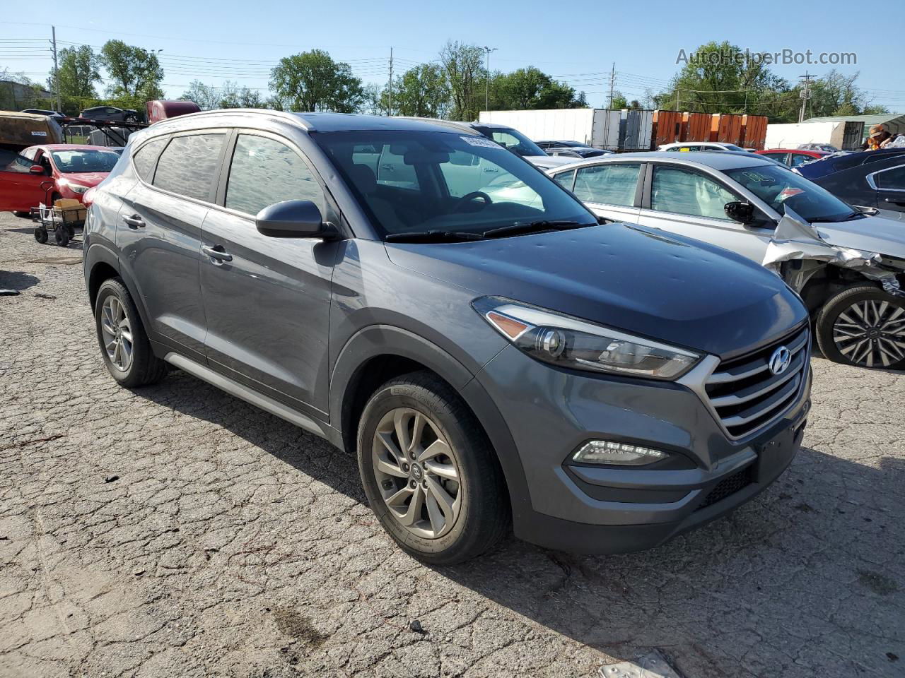 2018 Hyundai Tucson Sel Silver vin: KM8J33A43JU641261