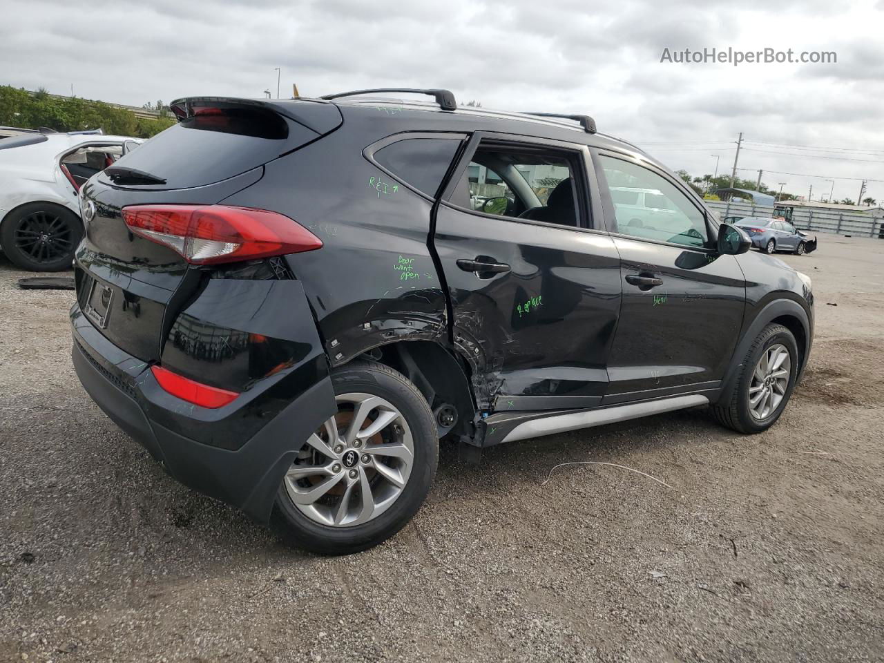 2018 Hyundai Tucson Sel Черный vin: KM8J33A43JU752814