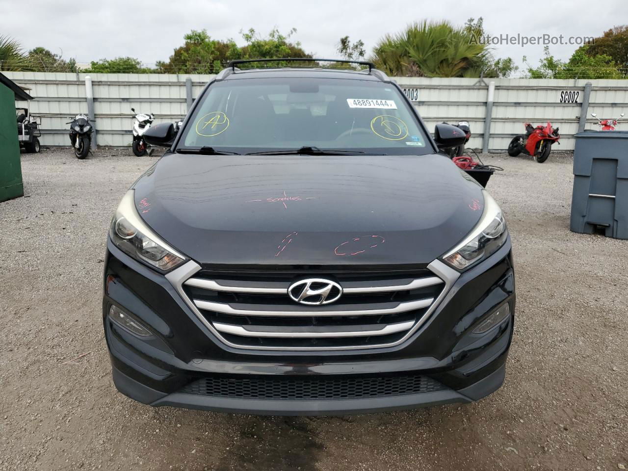 2018 Hyundai Tucson Sel Черный vin: KM8J33A43JU752814