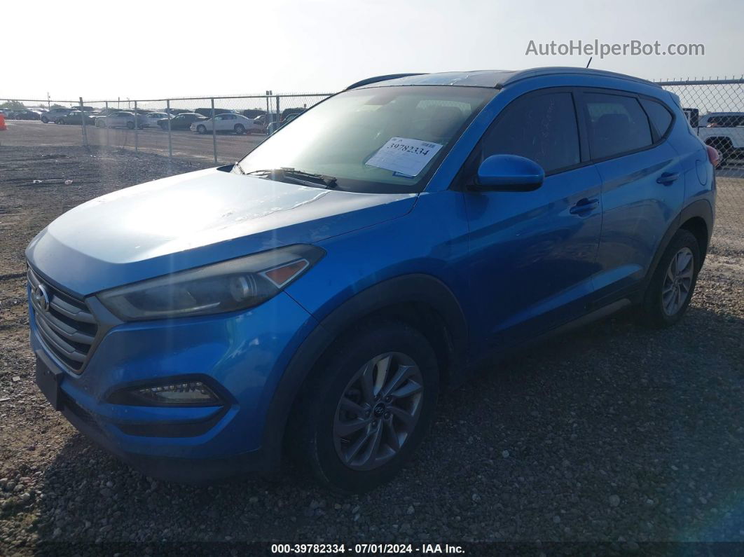 2016 Hyundai Tucson Se Light Blue vin: KM8J33A44GU109445