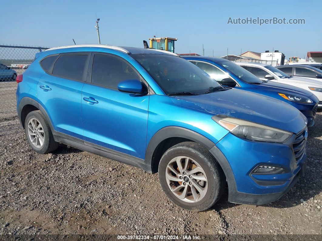 2016 Hyundai Tucson Se Light Blue vin: KM8J33A44GU109445