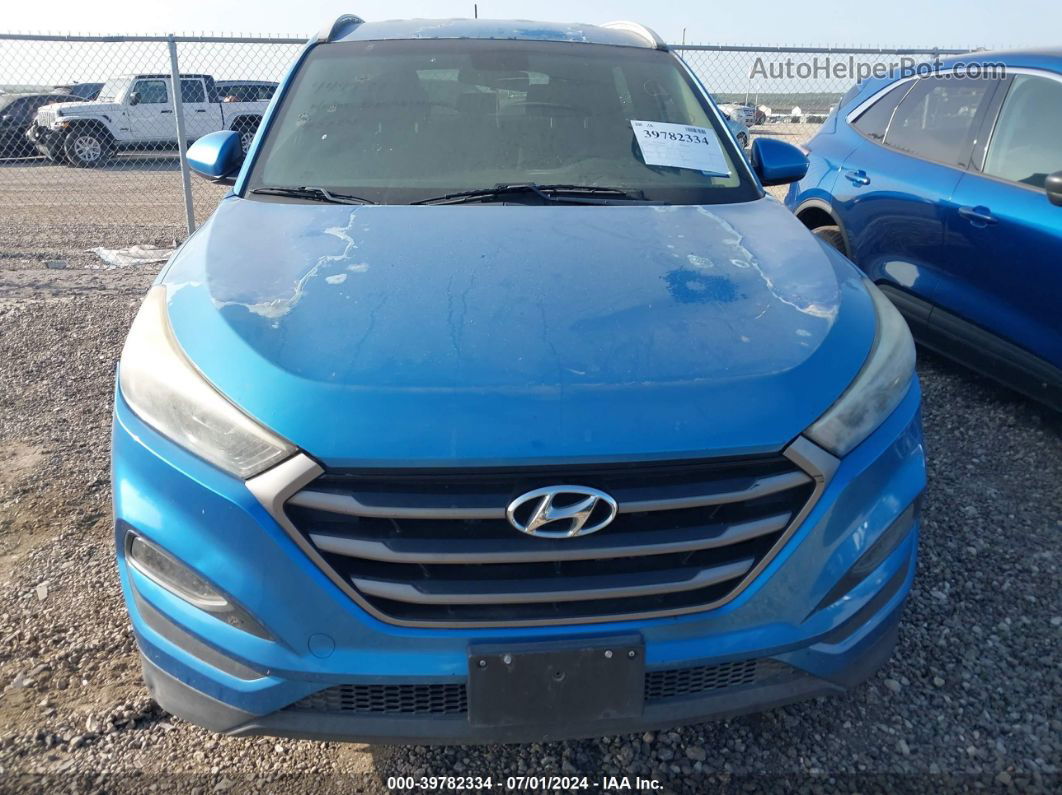 2016 Hyundai Tucson Se Light Blue vin: KM8J33A44GU109445