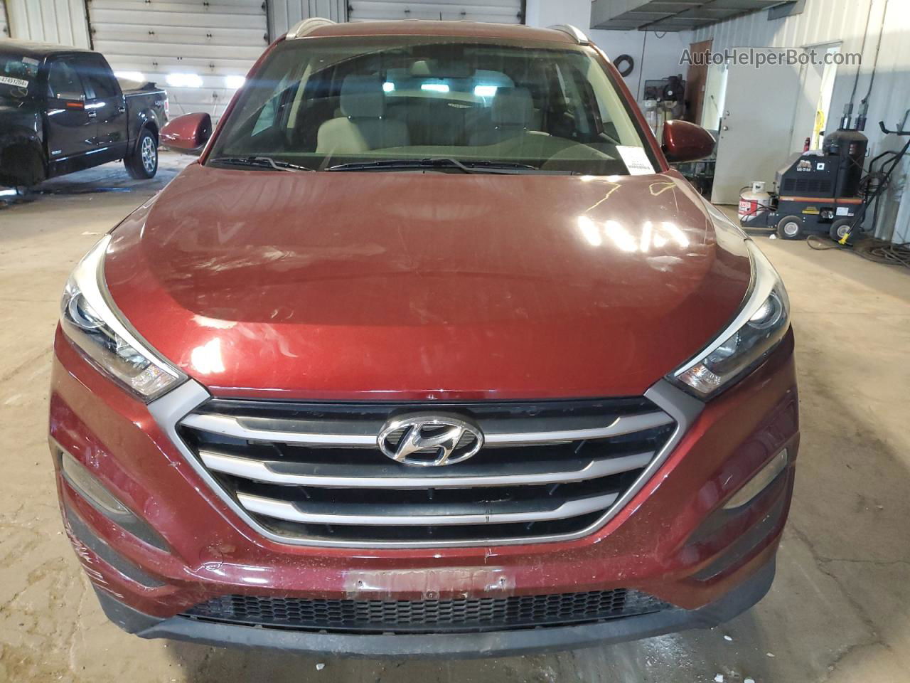 2016 Hyundai Tucson Limited Бордовый vin: KM8J33A44GU125869