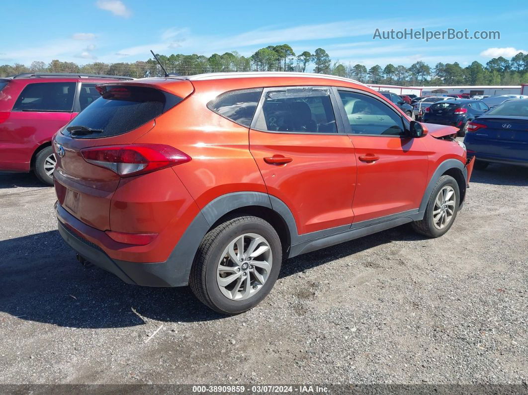 2016 Hyundai Tucson Se Orange vin: KM8J33A44GU128738