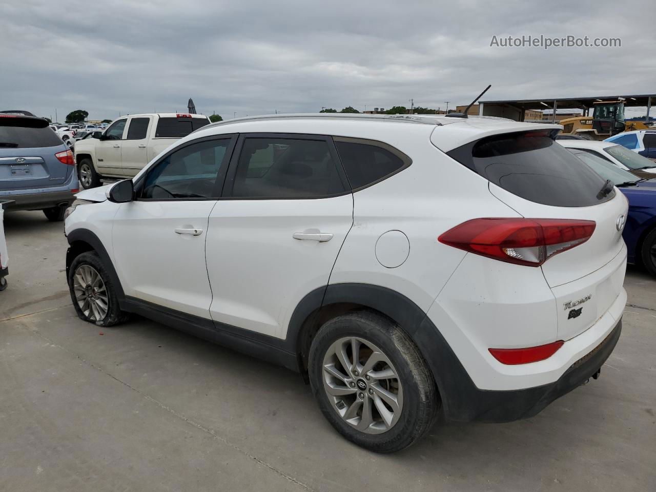 2016 Hyundai Tucson Limited White vin: KM8J33A44GU137939