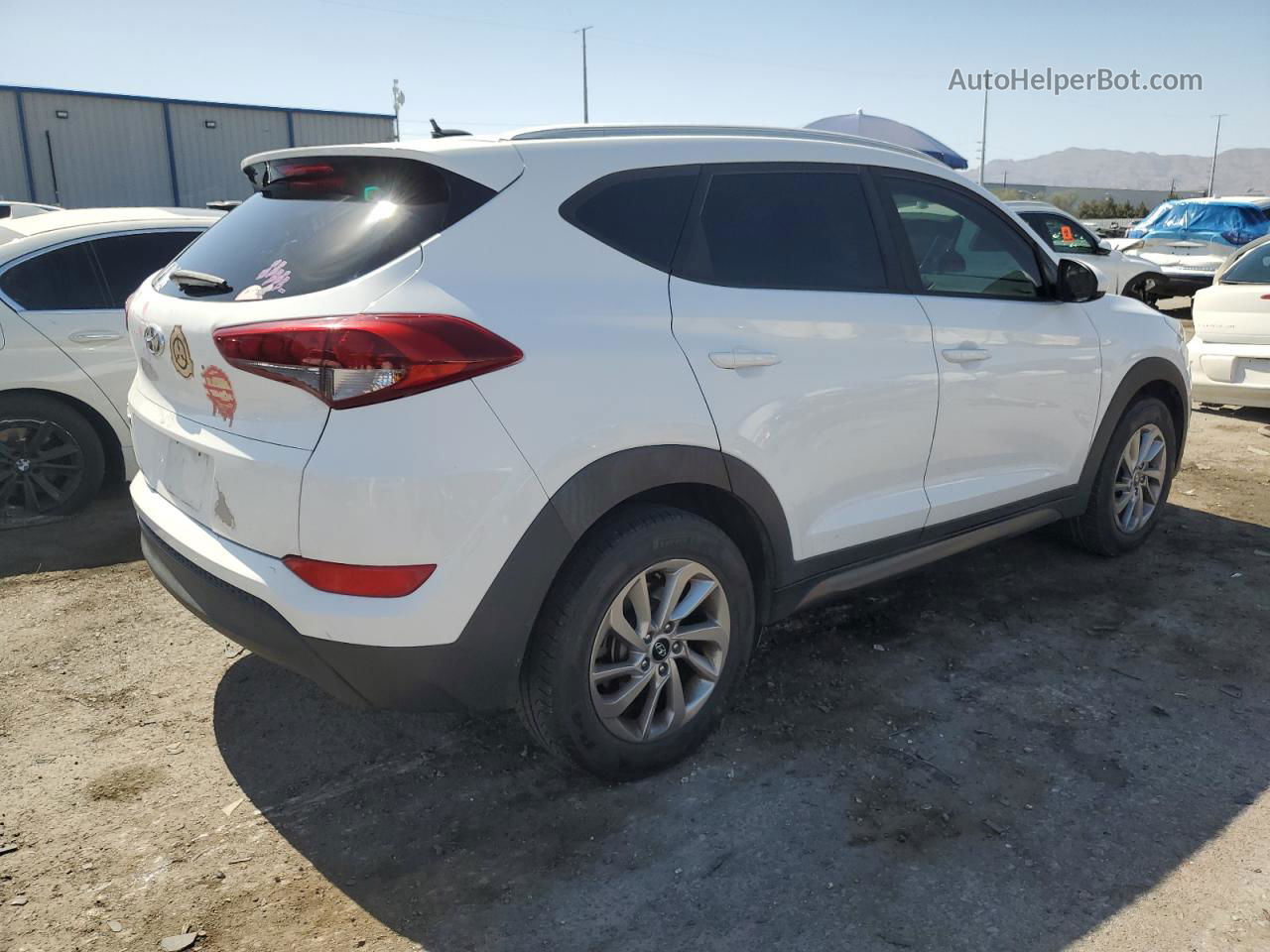 2016 Hyundai Tucson Limited White vin: KM8J33A44GU174134