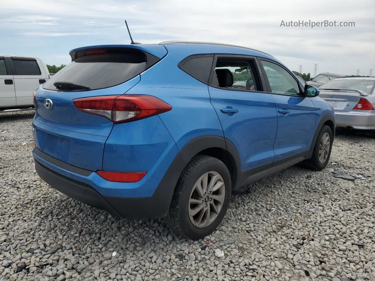 2016 Hyundai Tucson Limited Blue vin: KM8J33A44GU213997