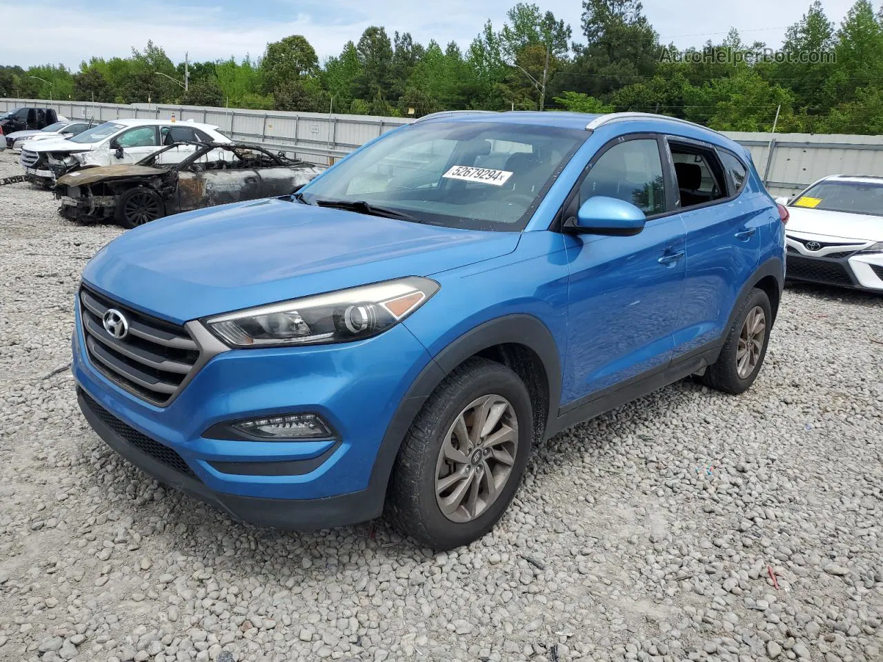 2016 Hyundai Tucson Limited Blue vin: KM8J33A44GU213997