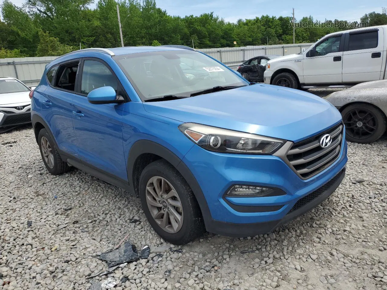 2016 Hyundai Tucson Limited Blue vin: KM8J33A44GU213997