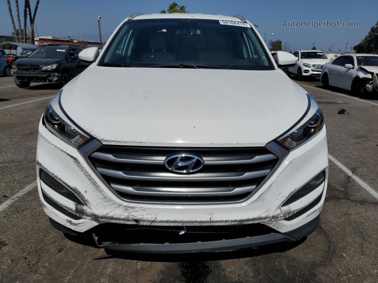 2017 Hyundai Tucson Limited Белый vin: KM8J33A44HU315575