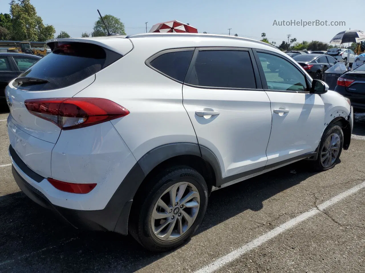 2017 Hyundai Tucson Limited Белый vin: KM8J33A44HU315575