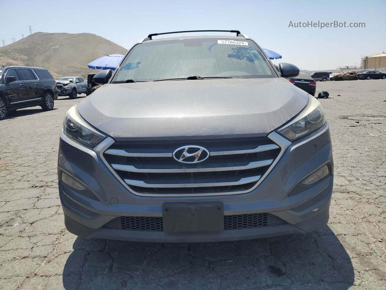 2017 Hyundai Tucson Limited Charcoal vin: KM8J33A44HU389885