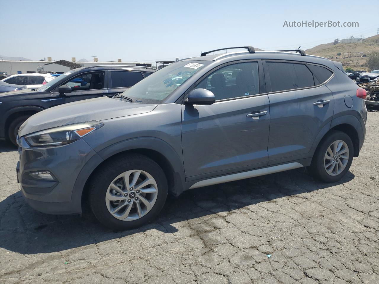 2017 Hyundai Tucson Limited Charcoal vin: KM8J33A44HU389885