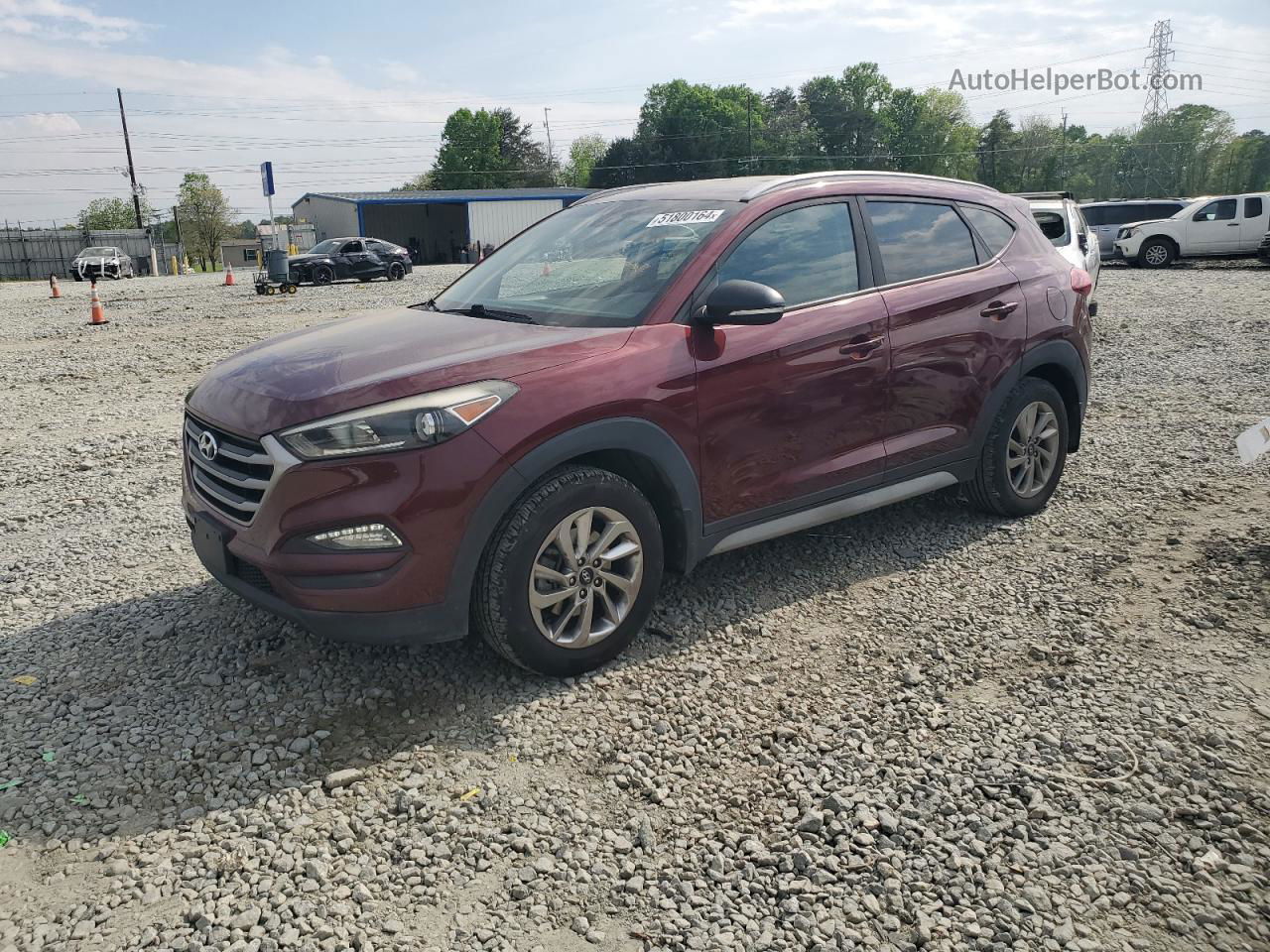 2017 Hyundai Tucson Limited Red vin: KM8J33A44HU421279