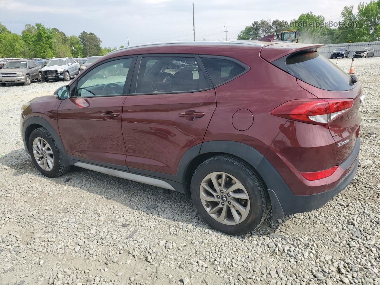 2017 Hyundai Tucson Limited Красный vin: KM8J33A44HU421279