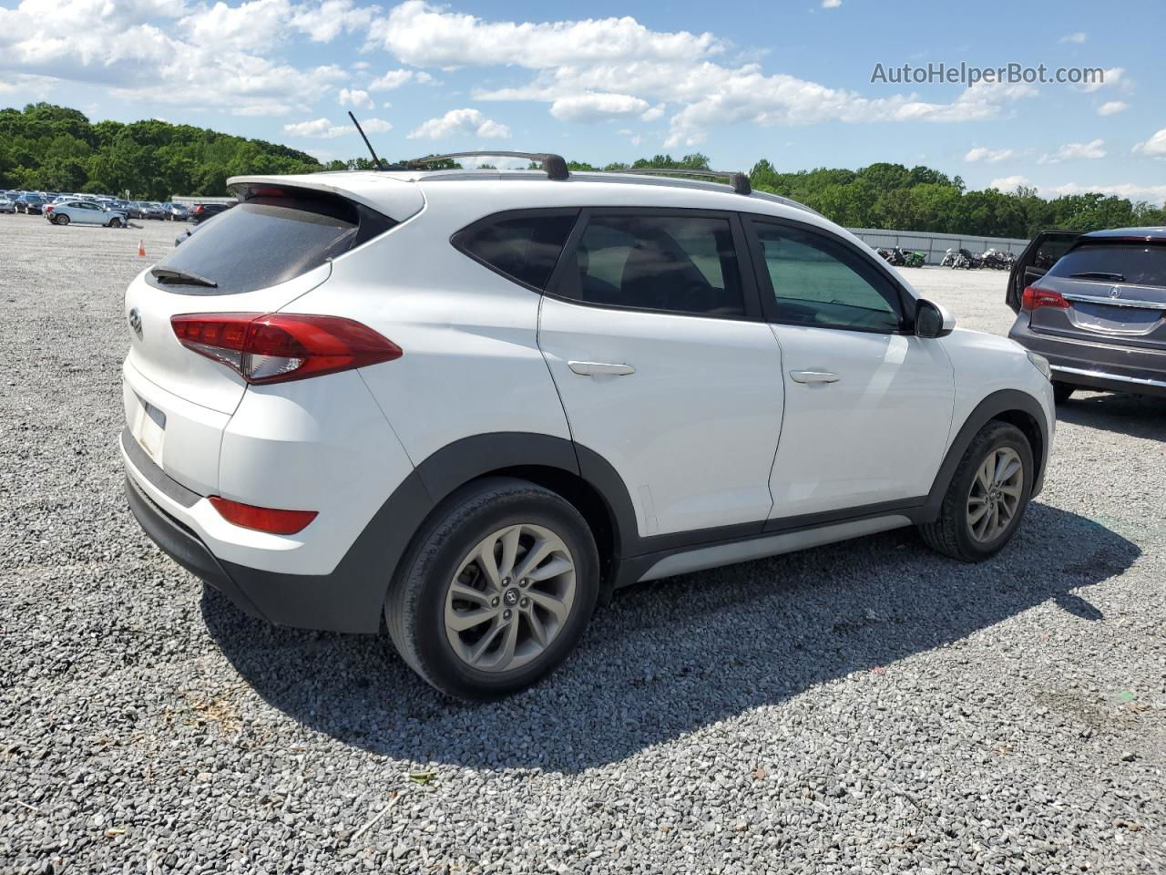 2017 Hyundai Tucson Limited White vin: KM8J33A44HU459028