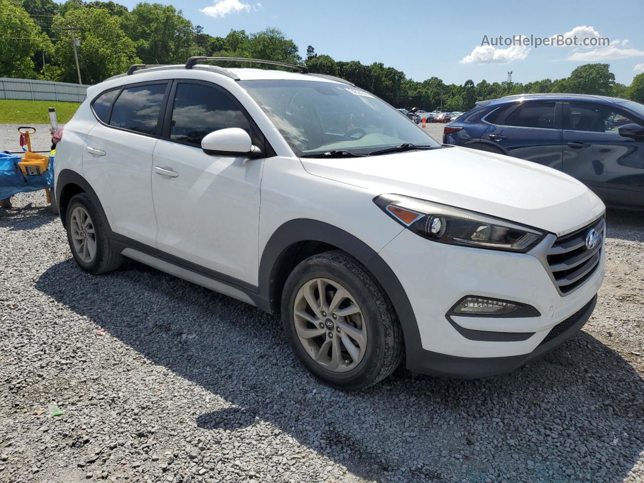 2017 Hyundai Tucson Limited White vin: KM8J33A44HU459028