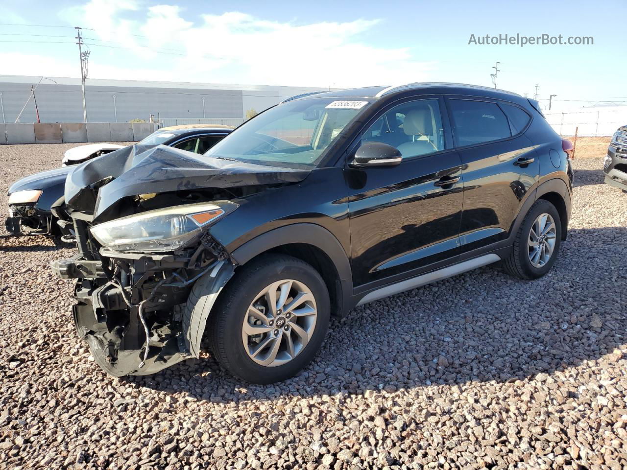 2017 Hyundai Tucson Limited Black vin: KM8J33A44HU524895