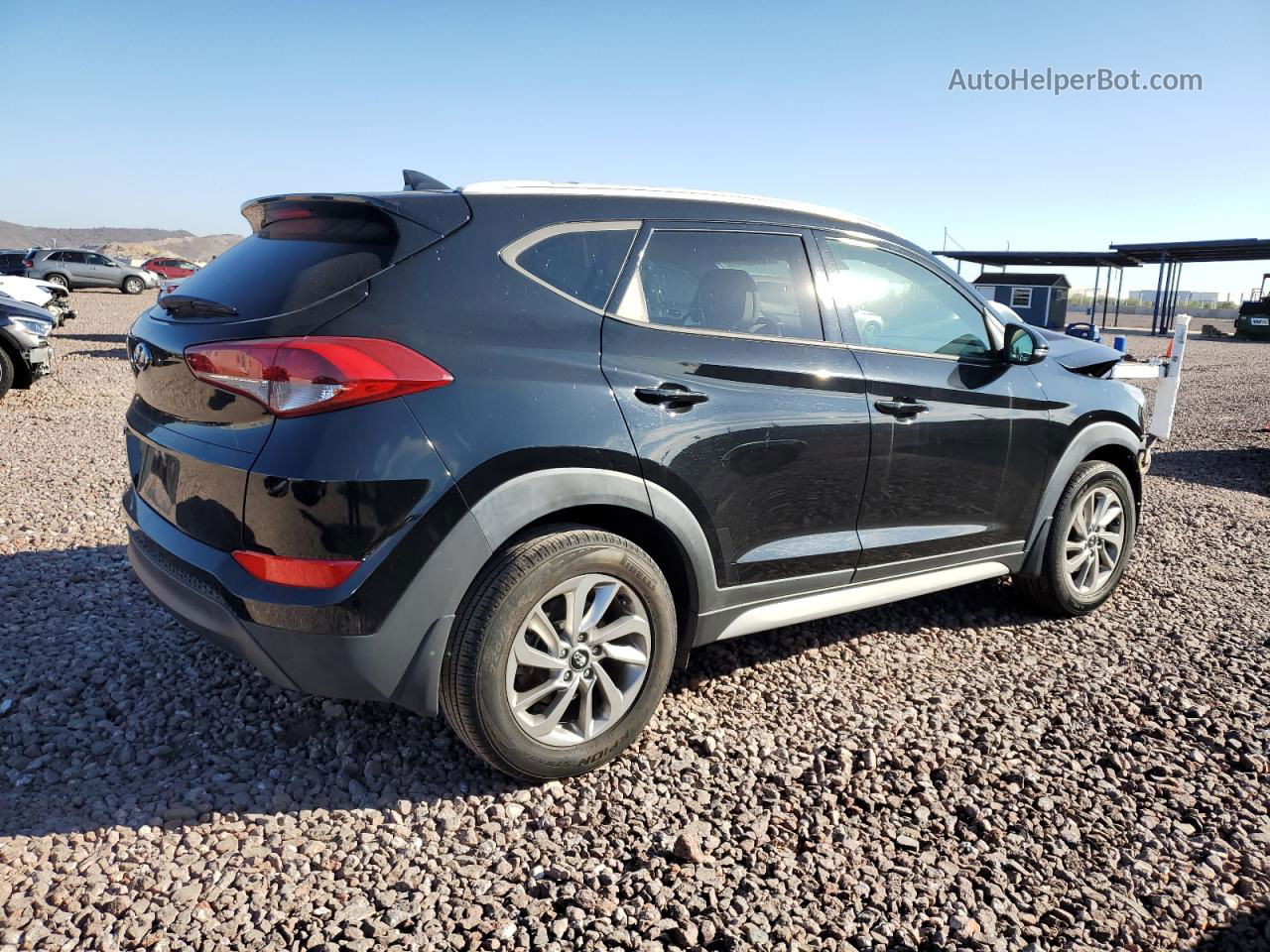 2017 Hyundai Tucson Limited Черный vin: KM8J33A44HU524895