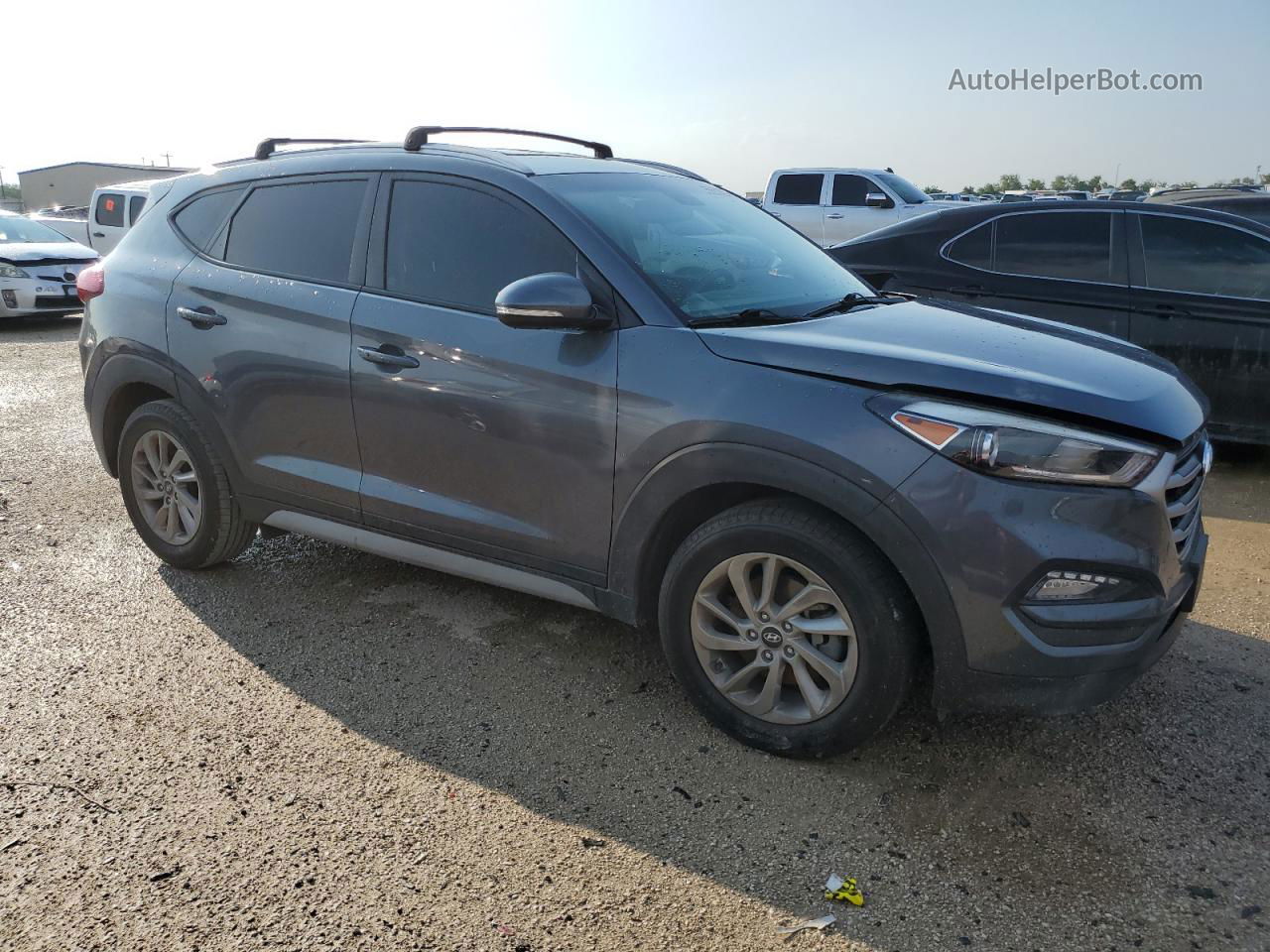 2017 Hyundai Tucson Limited Gray vin: KM8J33A44HU533970