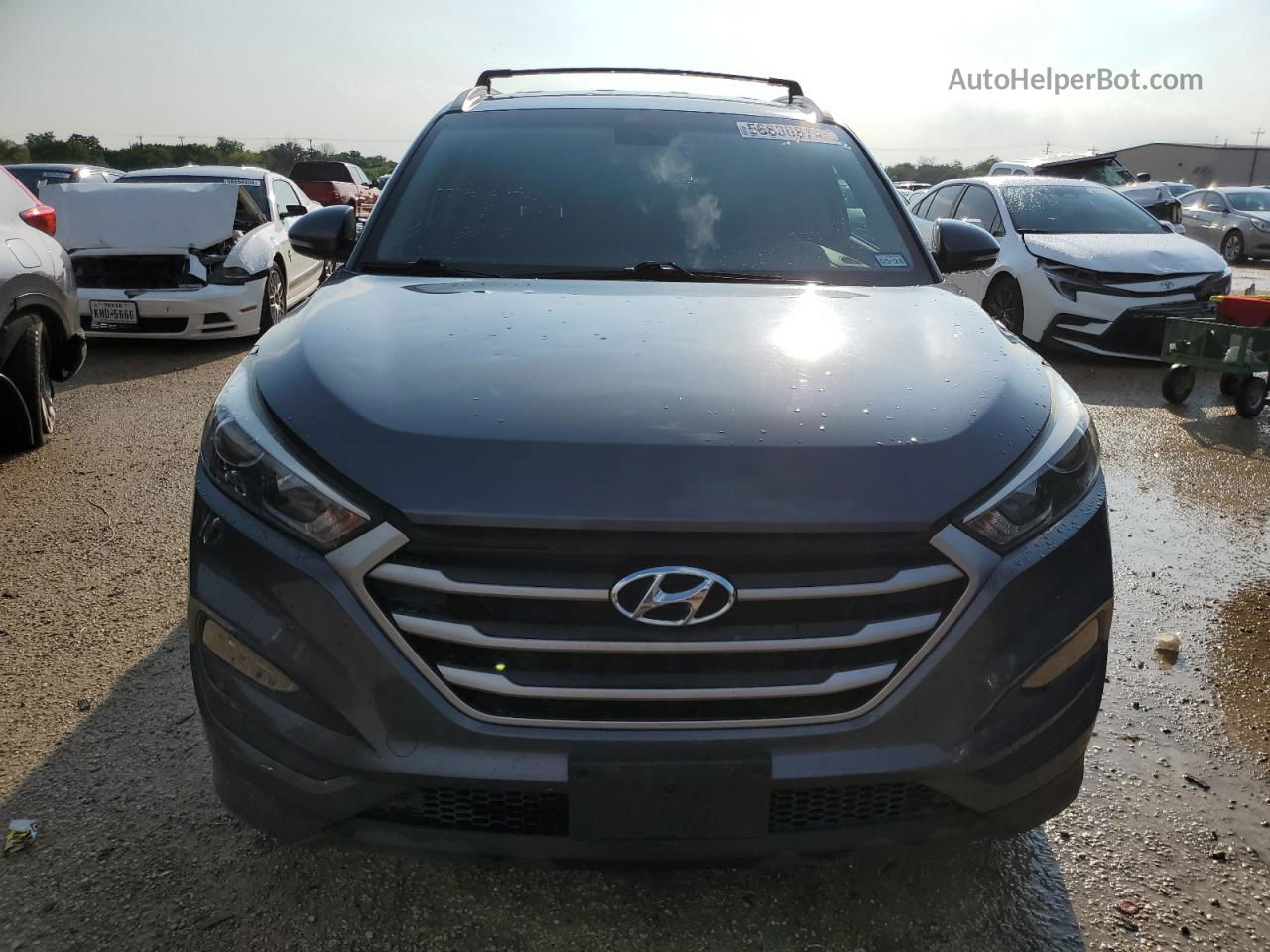 2017 Hyundai Tucson Limited Gray vin: KM8J33A44HU533970