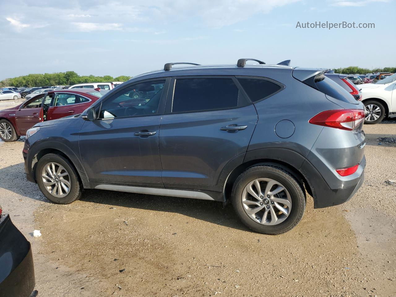 2017 Hyundai Tucson Limited Серый vin: KM8J33A44HU533970