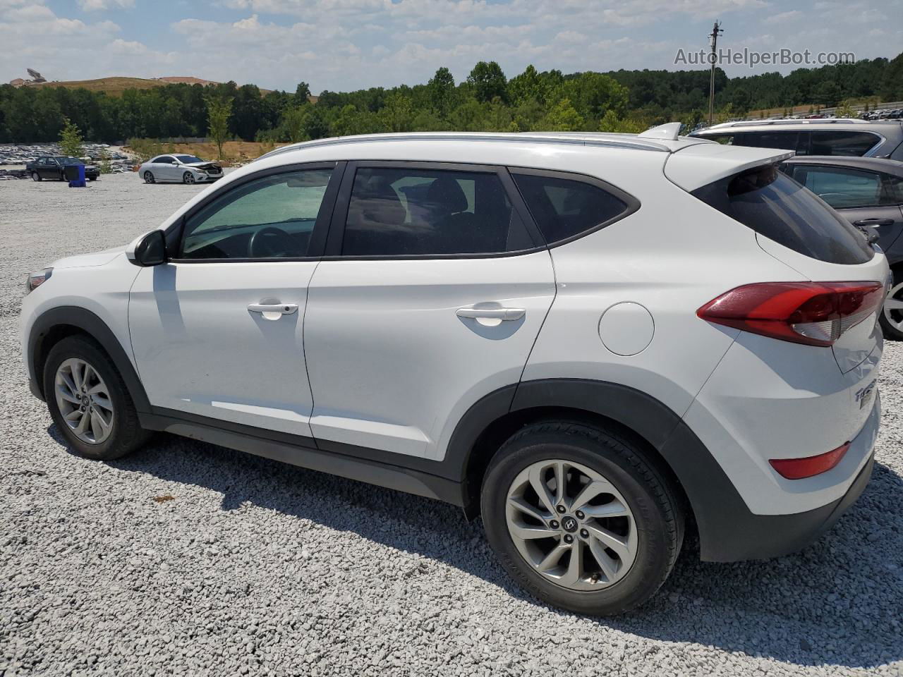 2018 Hyundai Tucson Sel White vin: KM8J33A44JU630589