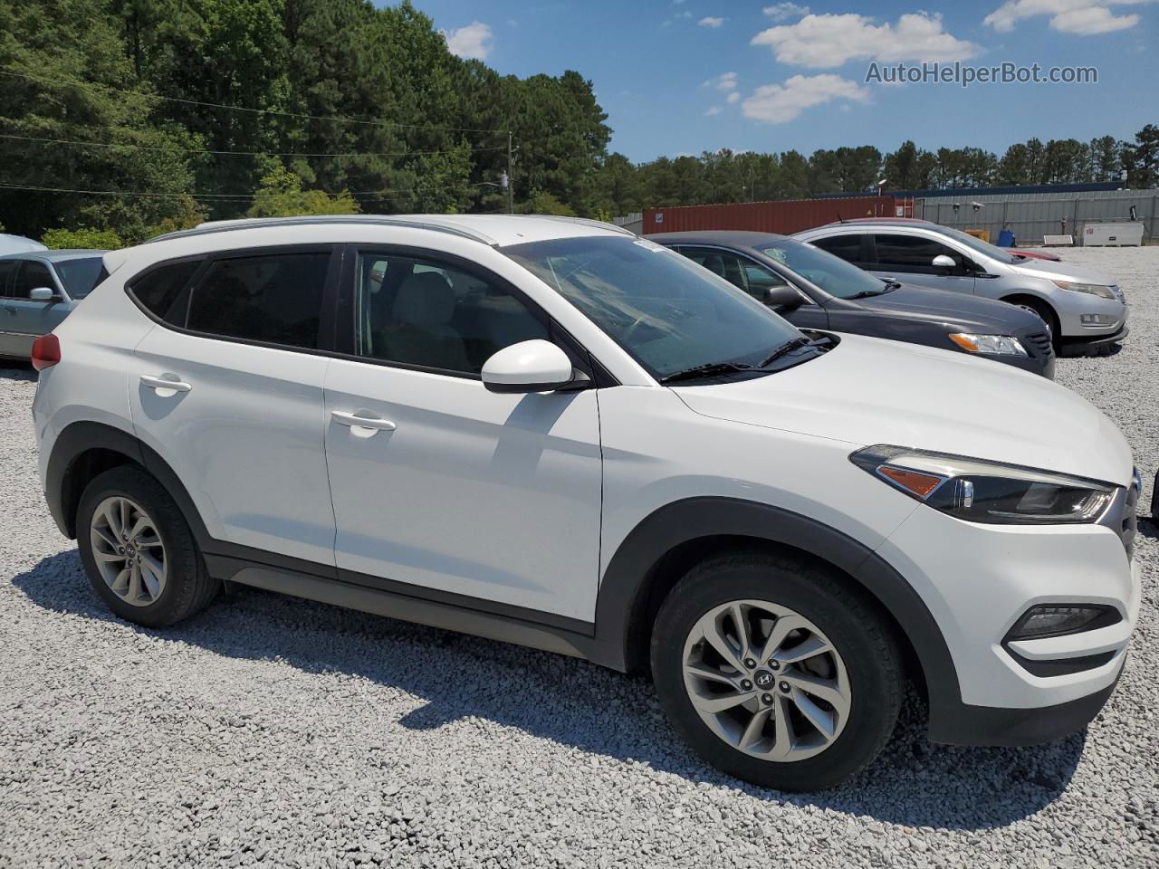 2018 Hyundai Tucson Sel White vin: KM8J33A44JU630589