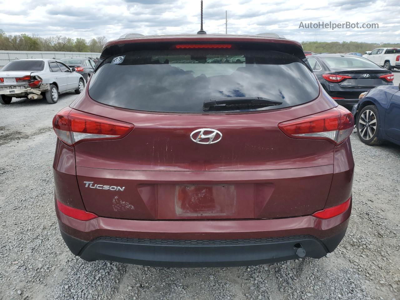 2017 Hyundai Tucson Limited Maroon vin: KM8J33A45HU252437