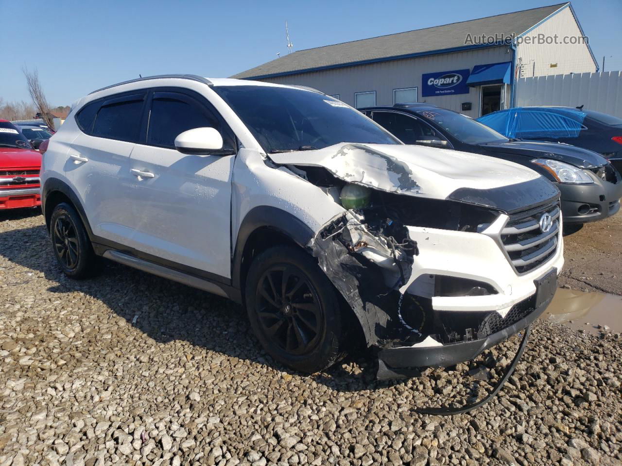 2017 Hyundai Tucson Limited White vin: KM8J33A45HU277970