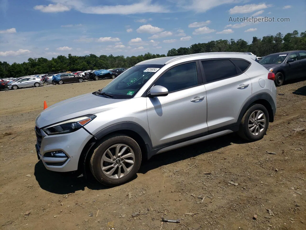 2017 Hyundai Tucson Limited Серебряный vin: KM8J33A45HU336399