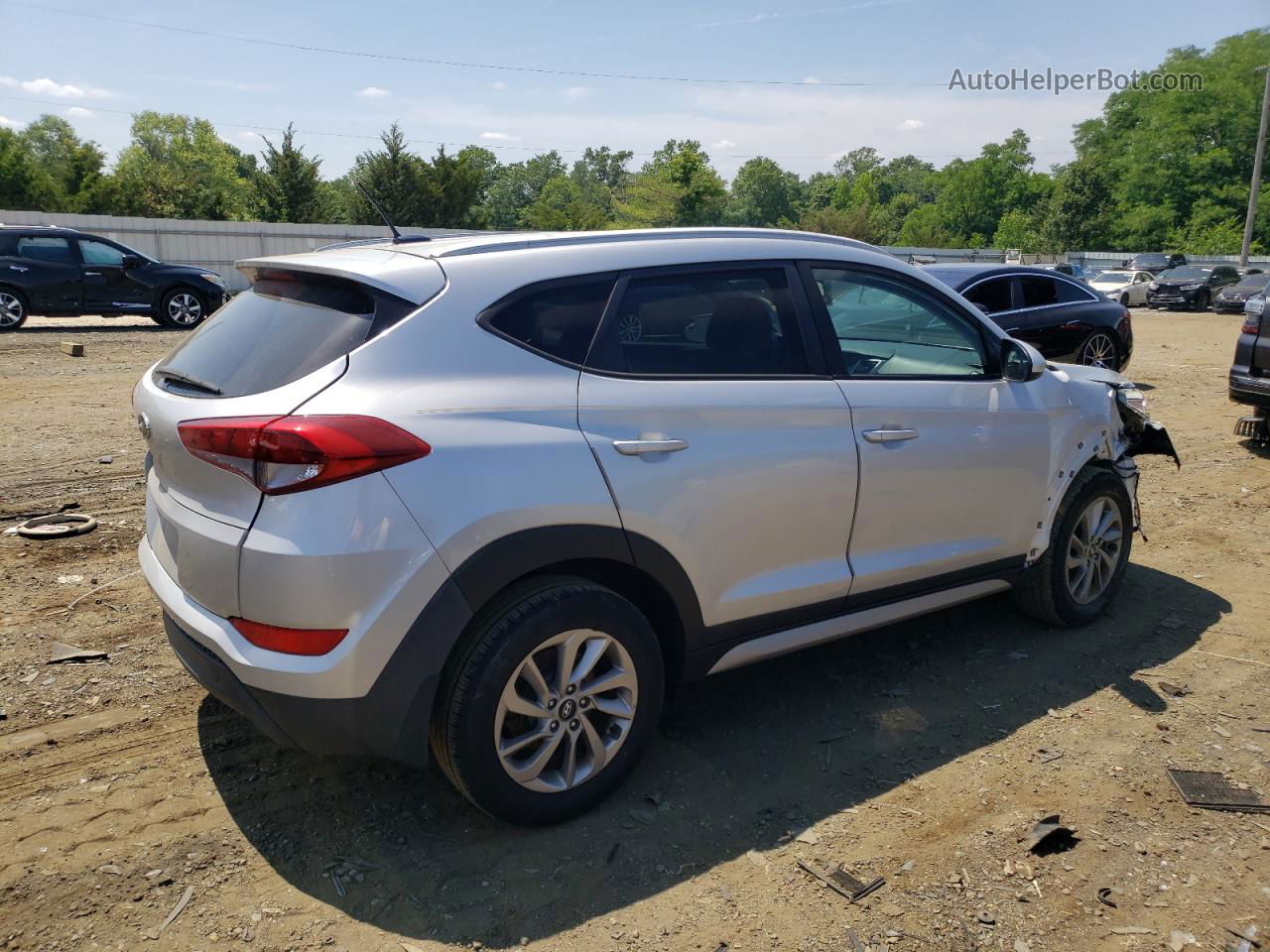 2017 Hyundai Tucson Limited Серебряный vin: KM8J33A45HU336399