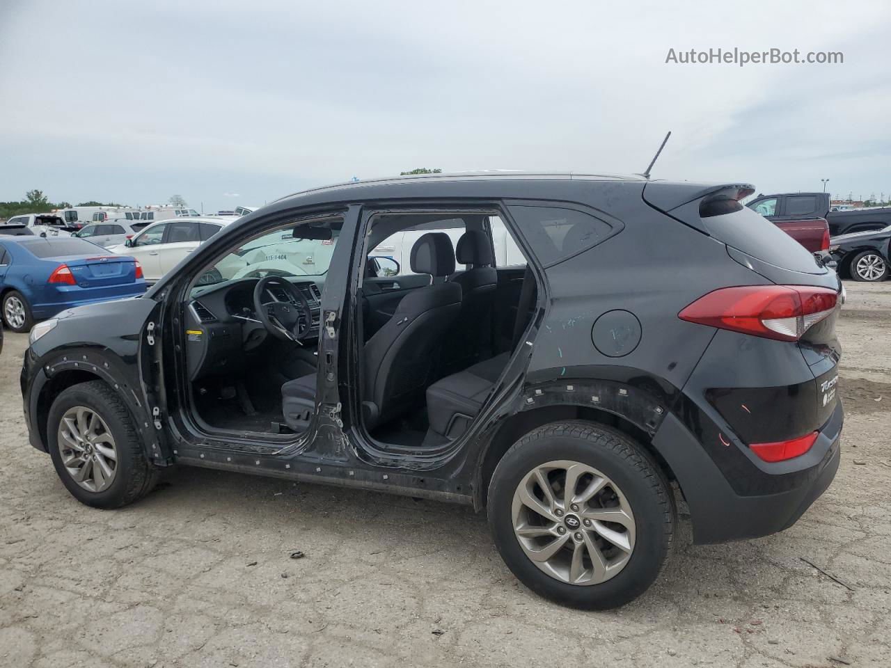 2017 Hyundai Tucson Limited Black vin: KM8J33A45HU414535