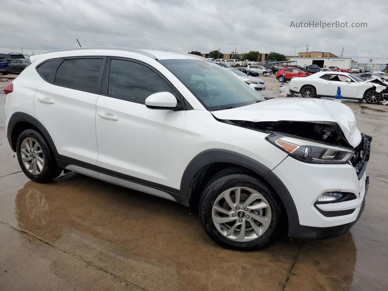 2017 Hyundai Tucson Limited White vin: KM8J33A45HU438110